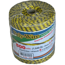 polywire 2.5mm 6x500m
